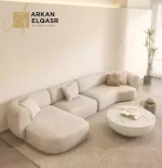 كنب زاويه علي الطراز الاوروبي الفخم