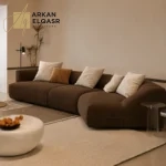 كنب زاوية منحني بتصميم حديث