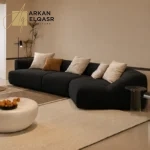 كنب زاوية منحني بتصميم حديث