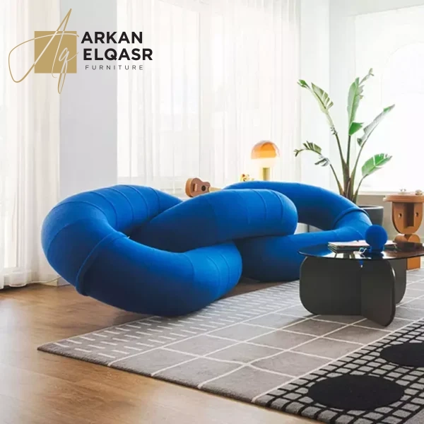 كنب موردن متعدد الألوان بتصميم مميز