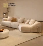 كنب زاوية منحني بتصميم حديث