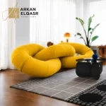كنب موردن متعدد الألوان بتصميم مميز