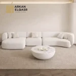 كنب زاويه علي الطراز الاوروبي الفخم