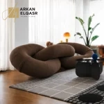 كنب موردن متعدد الألوان بتصميم مميز