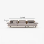 ⁦كنب فاخر بجلد إيطالي لمنزلك الراقي⁩ - الصورة ⁦5⁩