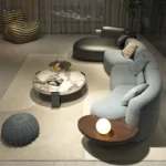 ⁦كنب مميزة مع طاولة خدمة جانبية⁩ - الصورة ⁦3⁩