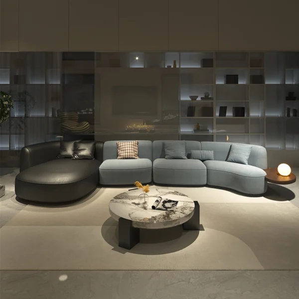 كنب مميزة مع طاولة خدمة جانبية 