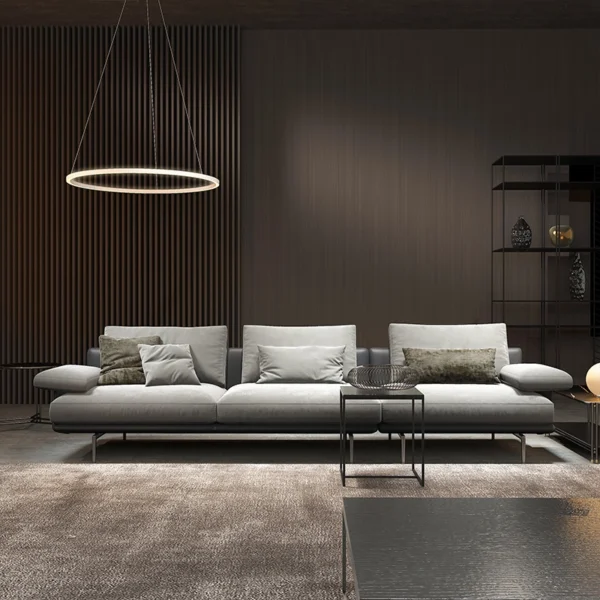 كنب فاخر بجلد إيطالي لمنزلك الراقي