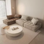 ⁦كنب زاوية مودرن قماش من تصميم رومانتي⁩ - الصورة ⁦4⁩