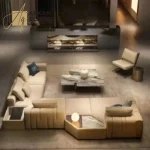 كنب زاوية مودرن مميزة بتصميم فاخر وانيق