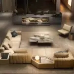 كنب زاوية مودرن  مميزة بتصميم فاخر وانيق