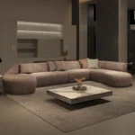 ⁦كنب زاوية دائري بتصميم مميز وحديث⁩ - الصورة ⁦2⁩