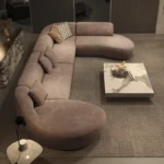 ⁦كنب زاوية دائري بتصميم مميز وحديث⁩ - الصورة ⁦3⁩