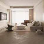 ⁦كنب زاوية مودرن قماش من تصميم رومانتي⁩ - الصورة ⁦2⁩