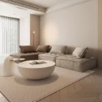 ⁦كنب زاوية مودرن قماش من تصميم رومانتي⁩ - الصورة ⁦3⁩