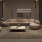 ⁦كنب زاوية دائري بتصميم مميز وحديث⁩ - الصورة ⁦5⁩