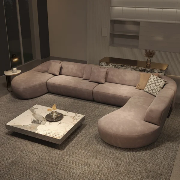 كنب زاوية دائري بتصميم مميز وحديث