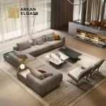 كنب زاوية مودرن مميزة بتصميم فاخر وانيق