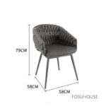 ⁦طاولة طعام  1.8سم  مع مقاعد فاخرين عدد 6⁩ - الصورة ⁦4⁩