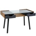 ⁦مكتب مودرن مصمم بسطح شفاف⁩ - الصورة ⁦2⁩