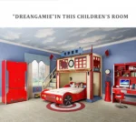 ⁦سرير أطفال بتصميم سيارة رياضية – هيكل بلاستيكي متين – ألوان زاهية – آمن وممتع – ضمان سنتين⁩ - الصورة ⁦5⁩