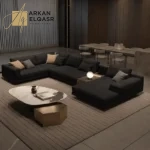 كنب زاوية مودرن من جلد عالي الجودة