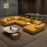 كنب زاوية مودرن من جلد عالي الجودة