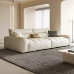 ⁦كنب جلد مودرن فاخرة لغرفة المعيشة⁩ - الصورة ⁦3⁩