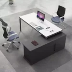 مكتب مع وحدة جانبية بتصميم فاخر