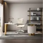 مكتب بخزانة جانبية بتصميم امريكي