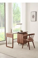 مكتب مودرن خشبي مع كرسي 