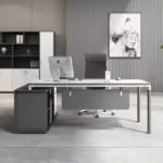 مكتب مع وحدة جانبية بتصميم فاخر