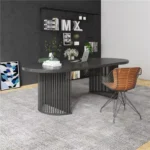 مكتب مع وحدة جانبية بتصميم فاخر