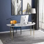 مكتب رخامي بتصميم بسيط