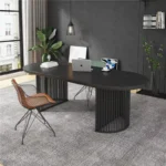 مكتب مع وحدة جانبية بتصميم فاخر