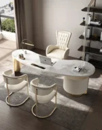 مكتب بخزانة جانبية بتصميم امريكي