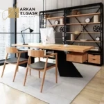 مكتب مائل بتصميم خشبي فاخر