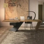 مكتب مائل بتصميم خشبي فاخر