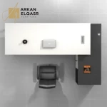 مكتب مع وحدة جانبية بتصميم فاخر