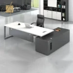 مكتب مع وحدة جانبية بتصميم فاخر