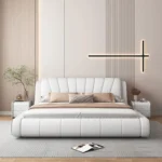 سرير نوم جلد مودرن