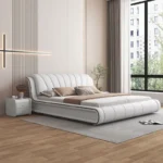 سرير نوم جلد مودرن