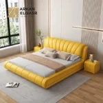 سرير نوم جلد مودرن