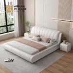 سرير نوم جلد مودرن