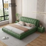 سرير نوم جلد مودرن