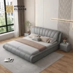 سرير نوم جلد مودرن