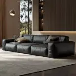 كنب مودرن من جلد بتصميم ايطالي