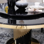 ⁦طاولة طعام رخام دائرية⁩ - الصورة ⁦2⁩