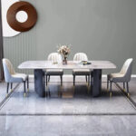 طاولة طعام رخامية بتصميم فخم وشيك
