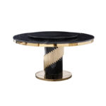 ⁦طاولة طعام رخام دائرية⁩ - الصورة ⁦4⁩